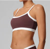 SPARK Women's Naked-Feel Contrast Color Yoga Bra CT2190