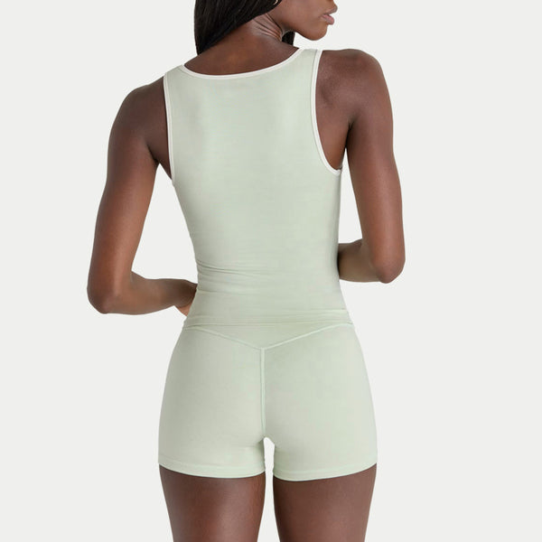 SPARK Women's Color-block Sports Yoga Tank Top FNK26034