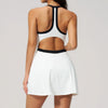 SPARK Naked-Feel Fitness Tennis Dress with Built-in Shorts ZC2134