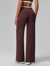 SPARK Contrast Color Crossover Waist Yoga Flare Pants CT2190