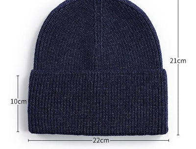SPARK Unisex Thick Knit Beanie | Warm Winter Cuffed Hat with Ear Coverage