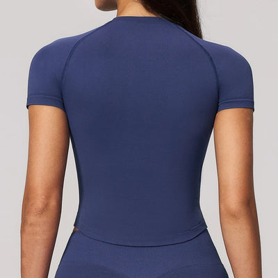 SPARK Seamless Short Sleeve Yoga Athletic Top ZC4535
