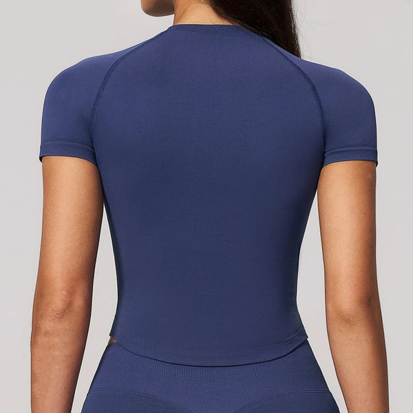 SPARK Seamless Short Sleeve Yoga Athletic Top ZC4535