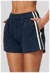 SPARK Women’s Color Block Thick Athletic Shorts | Low-Rise Slimming Workout & Casual Shorts ZC3005