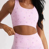 SPARK New Style Grid Yoga Fitness 2 Piece Set for Women BL198