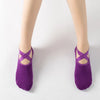 SPARK Non-Slip Yoga Socks with Cross Straps & Terry Cushioning YL032