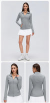 SPARK Women's Slim-Fit Zip-Up Yoga Jacket DQ26110