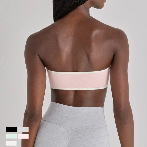 SPARK Women's Color-block Yoga Tube Top FNK26034