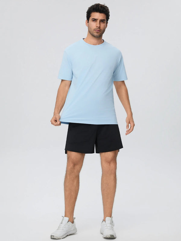 SPARK Men's Loose Fit Casual Sport Quick-drying T-shirt YEL61203