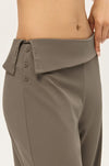 SPARK Women's Irregular Button Waist Wide Leg Pants DS126128