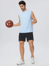 SPARK Men's Loose Fit Muscle Sports Tank Top YEL61145