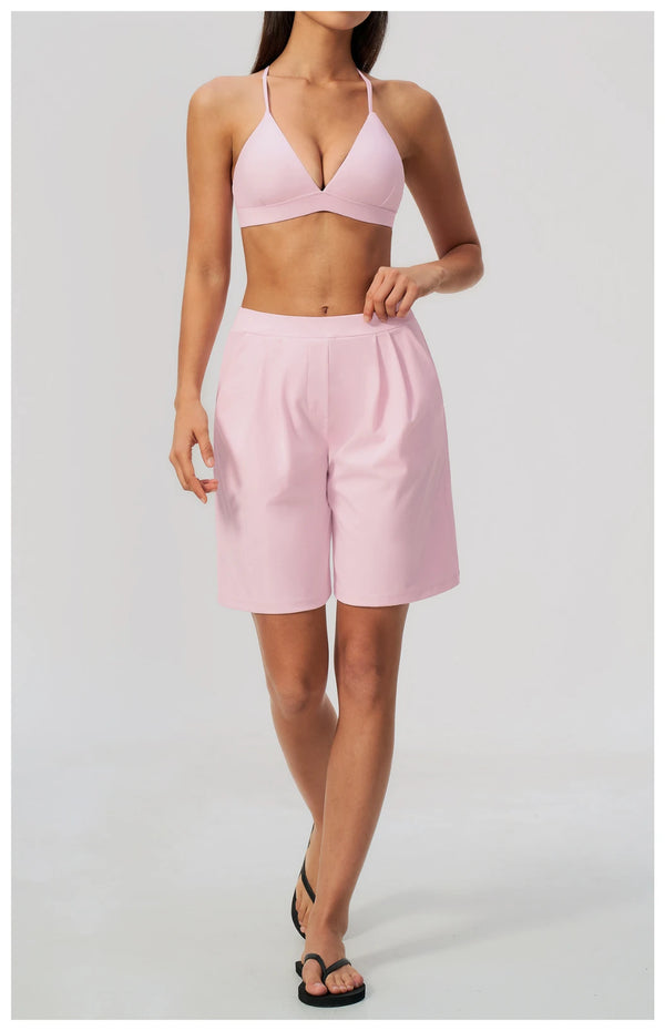 SPARK Fashion Women's Loose-fitting Quick-dry Yoga Shorts ZC8793
