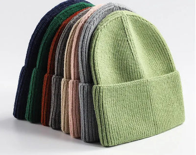 SPARK Unisex Thick Knit Beanie | Warm Winter Cuffed Hat with Ear Coverage
