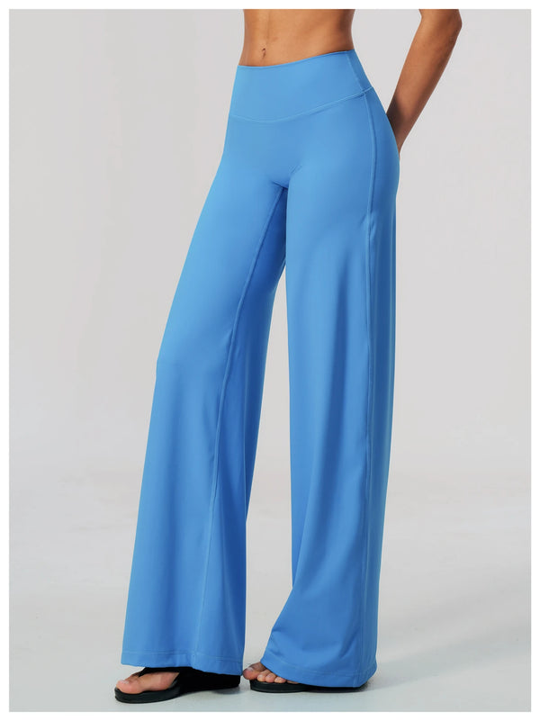 SPARK Brushed Slim-Fit Wide Leg Pants For Women ZC5529