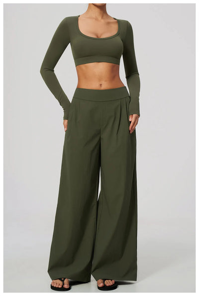 SPARK Women's Loose Wide-Leg Fit Athletic Pants ZC9599