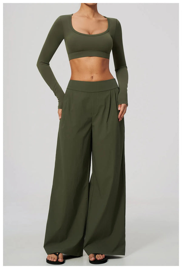 SPARK Women's Loose Wide-Leg Fit Athletic Pants ZC9599