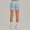 SPARK Women’s Fold-Over Waist Invisible Scrunch Yoga Shorts TF8402