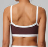 SPARK Women's Naked-Feel Contrast Color Yoga Bra CT2190