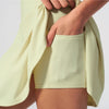 SPARK Women’s Cross Waist Yoga Sport Tennis Skirt with Built-in Shorts ZC2135