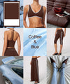 SPARK Women's Contrast Color Wide Leg Yoga Pants ZC3588