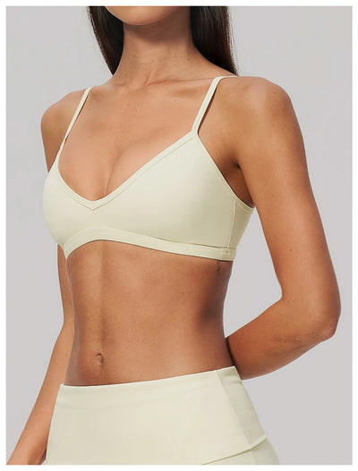 SPARK Women's V-Neck High-Stretch Yoga Fitness Bra ZC9599