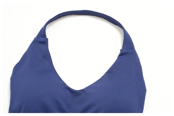 SPARK Women's Seamless Lycra Halter-Neck Sports Bra ZC4535