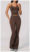 SPARK Seamless Halter V-Neck Open-Back Tank Top ZC4535