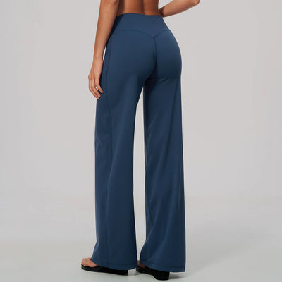 SPARK Women's High-Waisted Wide-Leg Yoga Pants ZC2585