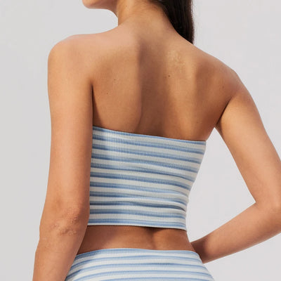 SPARK Women's New Striped Yoga Fitness Tube Top ZC4556