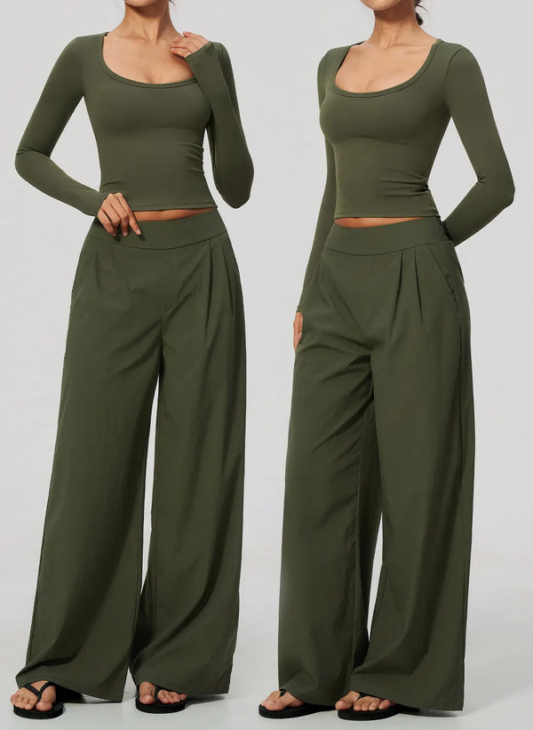 SPARK Women's Long-Sleeve High Stretch Slim-Fit Yoga Top ZC9599