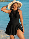 SPARK Plus Size One Piece Swim Dress GM25010