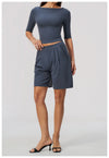 SPARK Women's Fitted Boat Neck Workout Shirt ZC8793