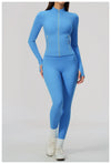 SPARK Women's New Slim-Fit Brushed Stretch Zip-Up Yoga Jacket ZC5529
