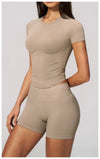 SPARK Seamless Short Sleeve Yoga Athletic Top ZC4535