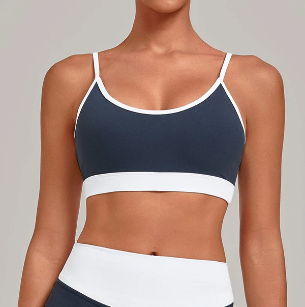 SPARK Women's Color-block Premium Activewear Yoga 2 Piece Set TF6211