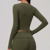SPARK Women's Long-Sleeve High Stretch Slim-Fit Yoga Top ZC9599