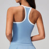 SPARK Color-blocked Bare-feel Yoga Fitness Tank Top ZC2134