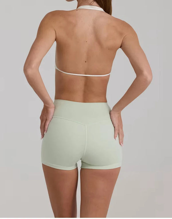SPARK Women's V neck Halter Yoga Bra FNK26035