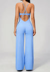 SPARK Cross Back Yoga Flared Jumpsuit For Women ZC4529