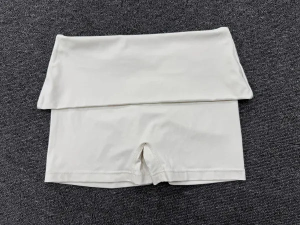 SPARK Women’s Fold-Over Waist Invisible Scrunch Yoga Shorts TF8402