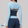SPARK New Long-Sleeve Crop Athletic Yoga Shrug ZC9639