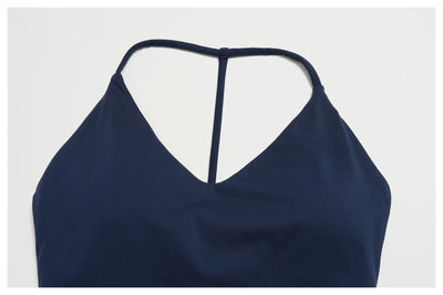 SPARK Women's Halter-Neck I-shaped Back Yoga Fitness Tank Top ZC3588