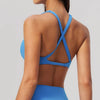 SPARK Women's Wide Halter Straps Cross Back Yoga Workout Bra ZC5558