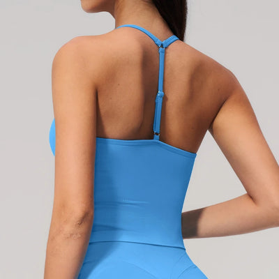 SPARK Seamless Halter Neck Y-Back Yoga Fitness Tank Top ZC3595