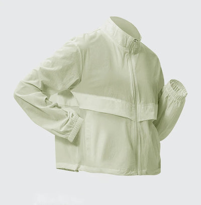 SPARK Women's Loose-Fit Outdoor Windbreaker Casual Yoga Jacket YEL22617