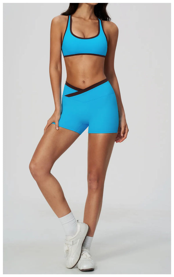SPARK Women’s Cutout Crossover Back Naked-Feel Sports Bra ZC2578