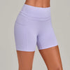 SPARK Women's Tummy Control High-Waisted Yoga Shorts with Pockets TF2116