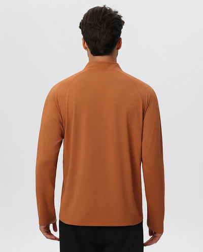 SPARK Men’s Half-Zip Lightweight Warm-Up Pullover Long Sleeve YEL61527