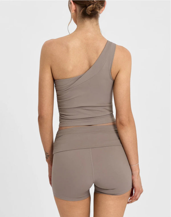 SPARK One-shoulder Twisted Yoga Tank Top for Women FNK26071