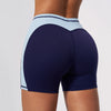 SPARK High Waist Color Block Peach Lift Butt Yoga Shorts ZC2567